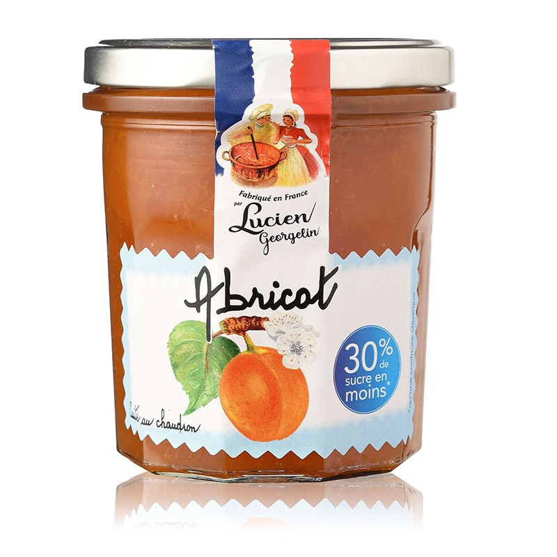 CONFITURE GOURMANDE ET LÉGÈRE ABRICOT - 320G - Lucien Georgelin