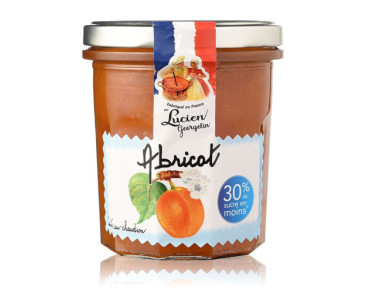 CONFITURE GOURMANDE ET LÉGÈRE ABRICOT - 320G - Lucien Georgelin