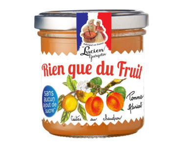 Apricot apple puree "just fruit" - 150g - Lucien Georgelin