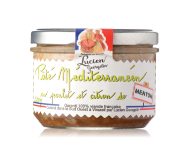 Mediterranean pâté with chicken and chin lemon - 220g - Lucien Georgelin