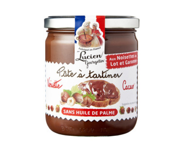Pâte à tartiner noisette du Lot et Garonne et cacao  | Lucien Georgelin