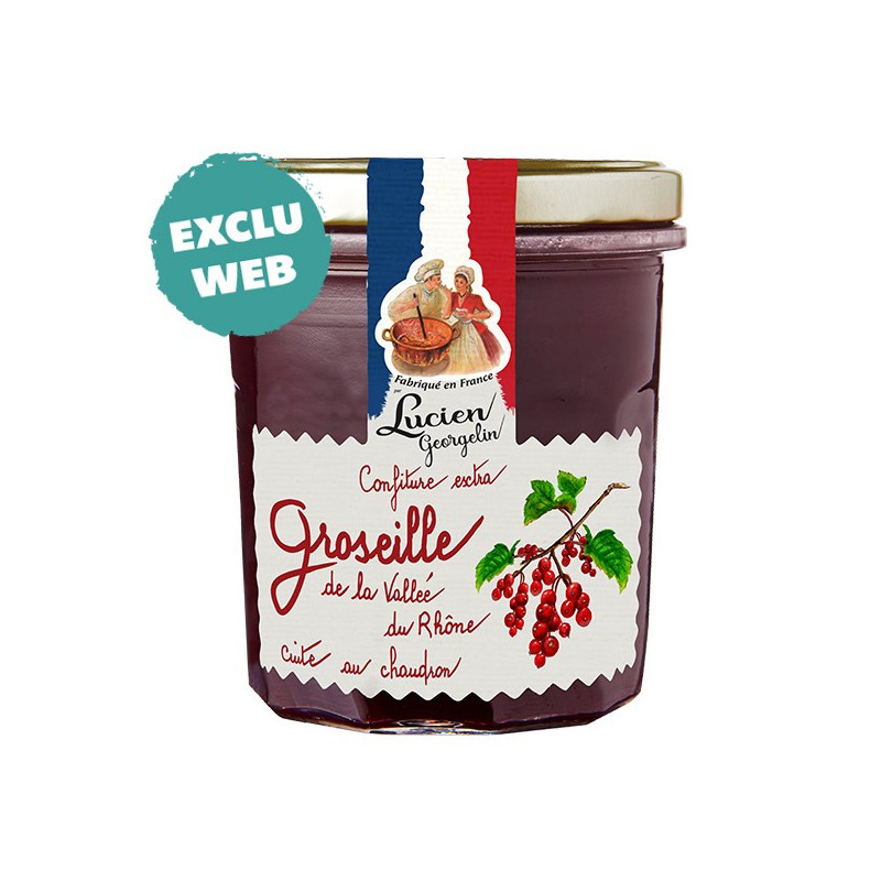 CONFITURE EXTRA DE GROSEILLE DE LA VALLEE DU RHONE - 350G - Lucien Georgelin