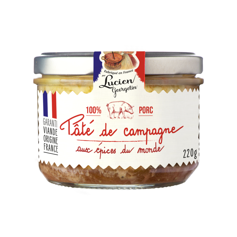 Country pâté with spices of the world - The old preserves of the past - Lucien Georgelin