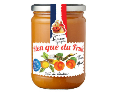PURÉE DE POMME ABRICOT « RIEN QUE DU FRUIT »  - 560G - Lucien Georgelin