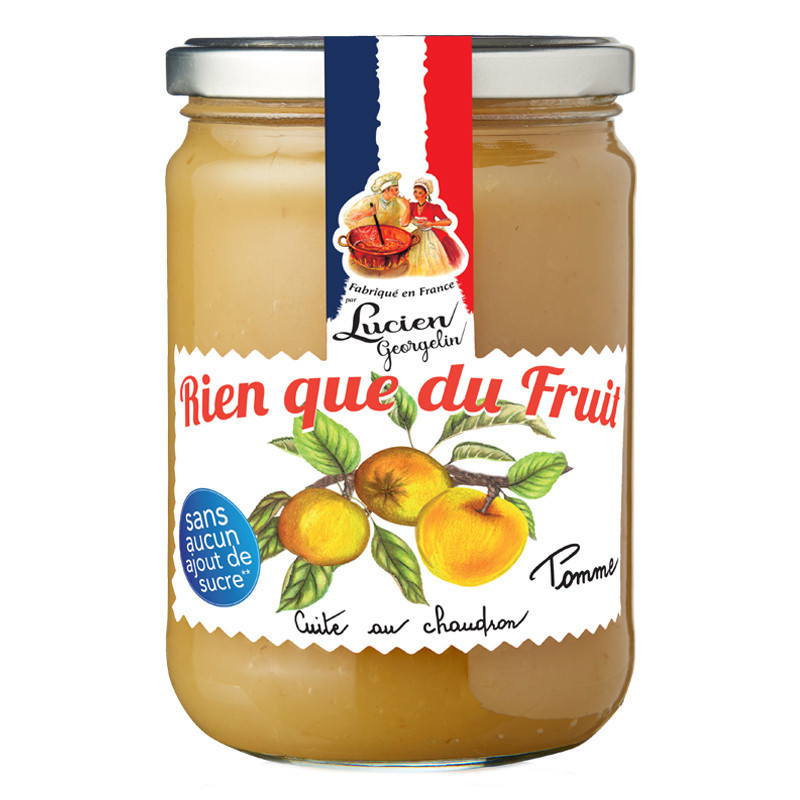Apple puree "Nothing but fruit" - 560g - Lucien Georgelin