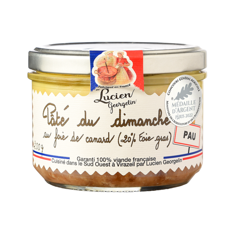 Sunday pâté with foie gras - 200g - Lucien Georgelin