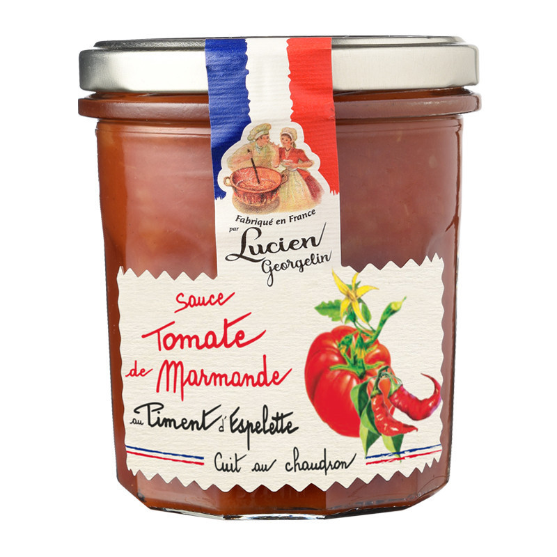 Tomato sauce from Marmande with Espelette pepper - 300g - Lucien Georgelin