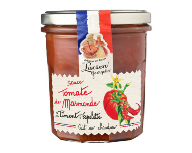 SAUCE À LA TOMATE DE MARMANDE AU PIMENT D'ESPELETTE - 300g - Lucien Georgelin