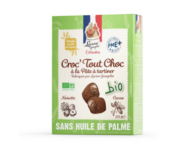 CROC TOUT CHOC' BIO A LA PÂTE A TARTINER - 375g - Lucien Georgelin
