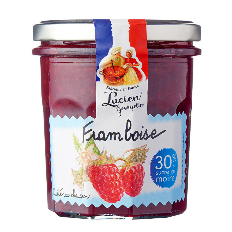 CONFITURE GOURMANDE ET LÉGÈRE FRAMBOISE – 320G - Lucien Georgelin