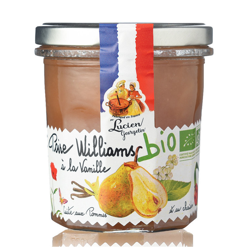 PRÉPARATION DE POIRE WILLIAMS A LA VANILLE BIO - 320G - Lucien Georgelin