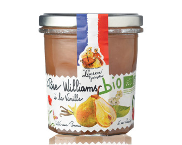 PRÉPARATION DE POIRE WILLIAMS A LA VANILLE BIO - 320G - Lucien Georgelin