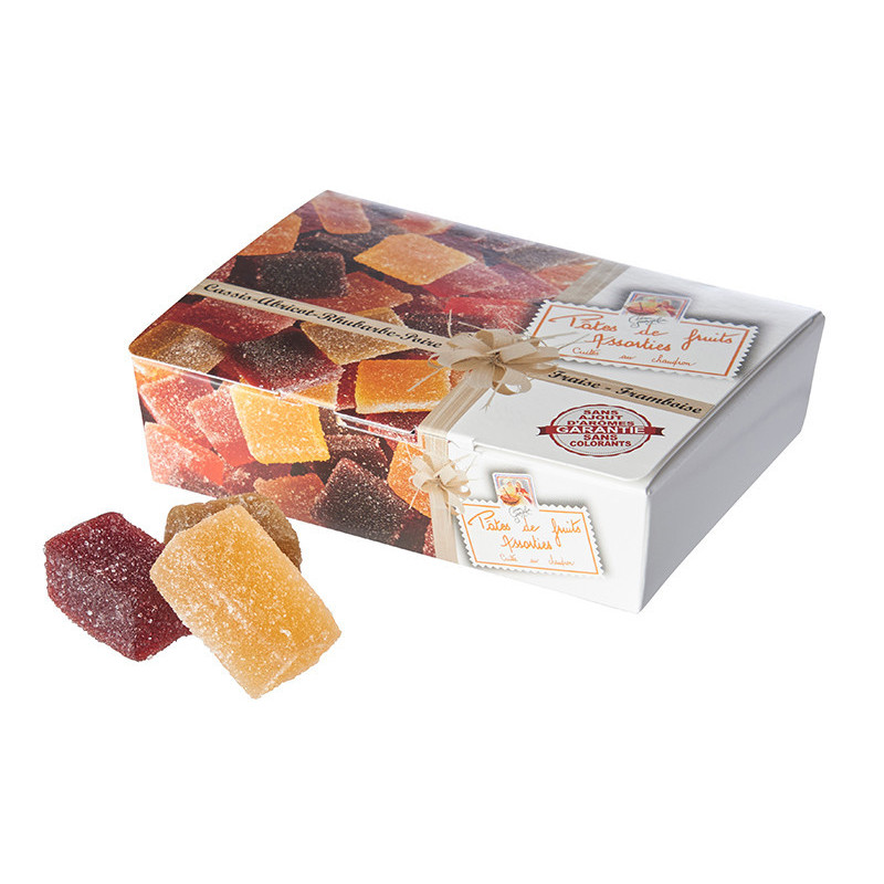 Fruit paste ballot 6 flavours - 140g box - Lucien Georgelin