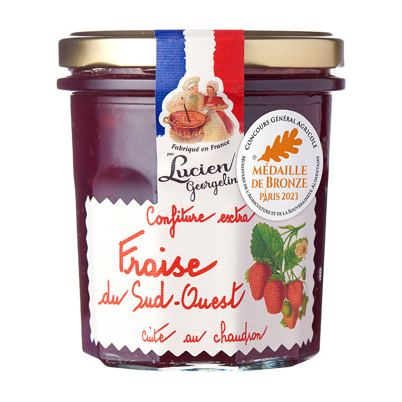 Southwest extra strawberry jam - 350g - Lucien Georgelin