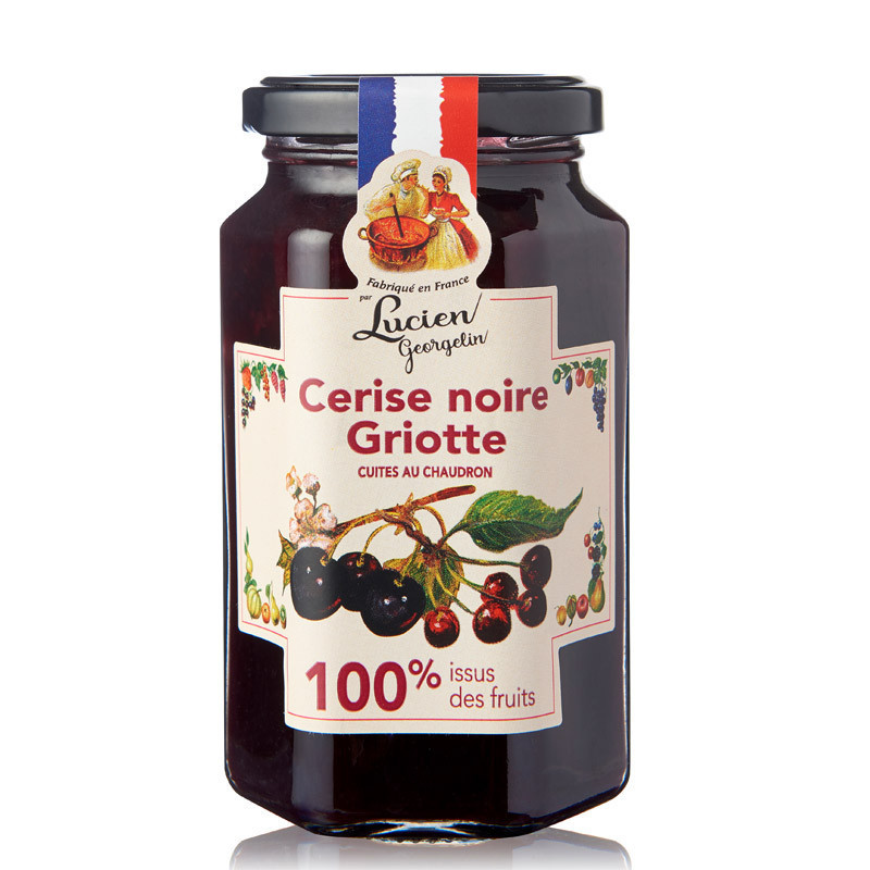 SPÉCIALITÉ DE CERISE NOIRE GRIOTTE 100% ISSUE DES FRUITS - 300G - Lucien Georgelin