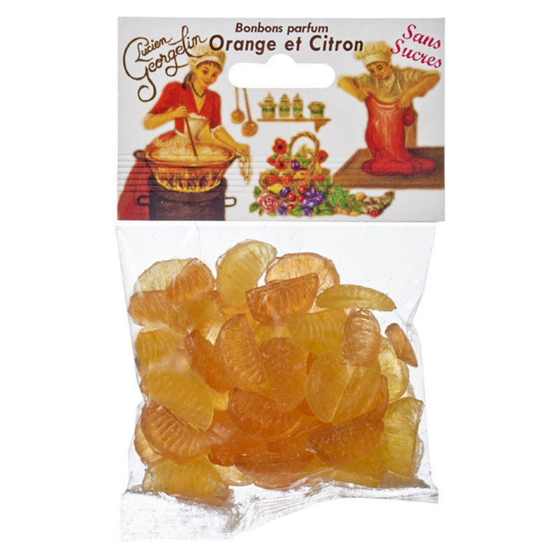 Orange and lemon - sugar-free - Lucien Georgelin candies