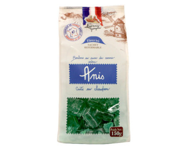 LES BONBONS A L'ANIS - 150g - EN SACHET REFERMABLE - Lucien Georgelin