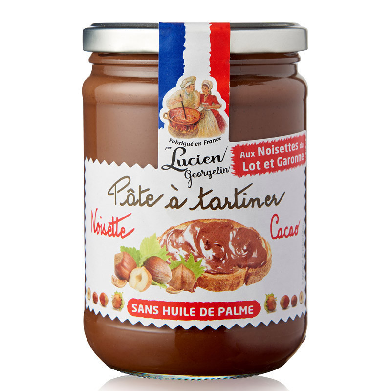 Hazelnut spread from Lot-et-Garonne and cocoa - 600g - Lucien Georgelin
