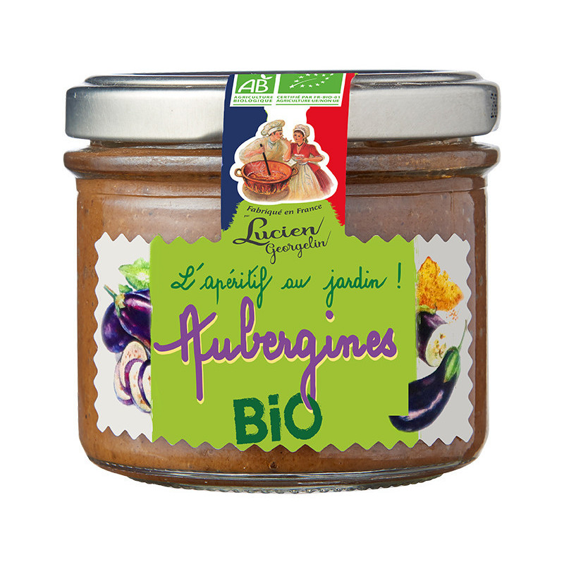 LE TARTINABLE AUBERGINE AU CURRY BIO -  L’APÉRITIF AU JARDIN - Lucien Georgelin