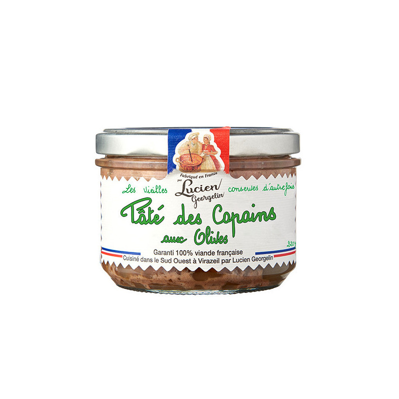 Friends pâté with olives - 220g - Lucien Georgelin