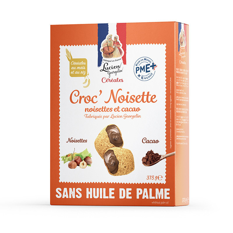 Croc' Nobe with hazelnut and cocoa - 375g - Lucien Georgelin