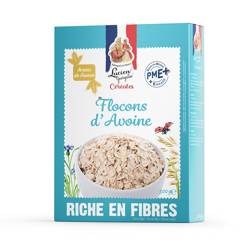 FLOCONS D'AVOINE - 500g - Lucien Georgelin