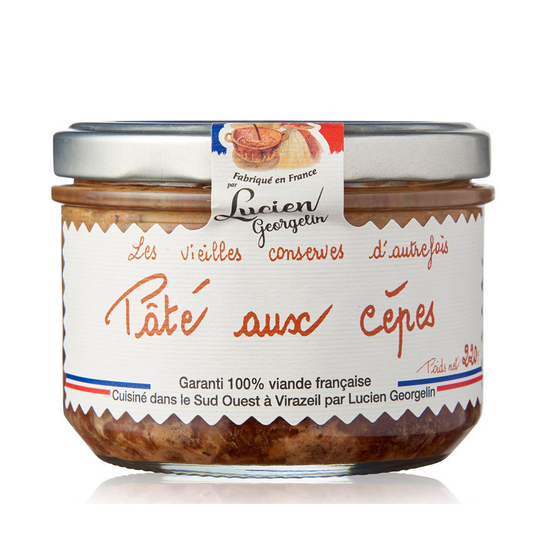 Porcini pâté - The old preserves of the past - Lucien Georgelin