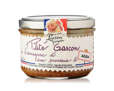 Gascon Pâté with Armagnac and Agen prunes - 220g - Lucien Georgelin