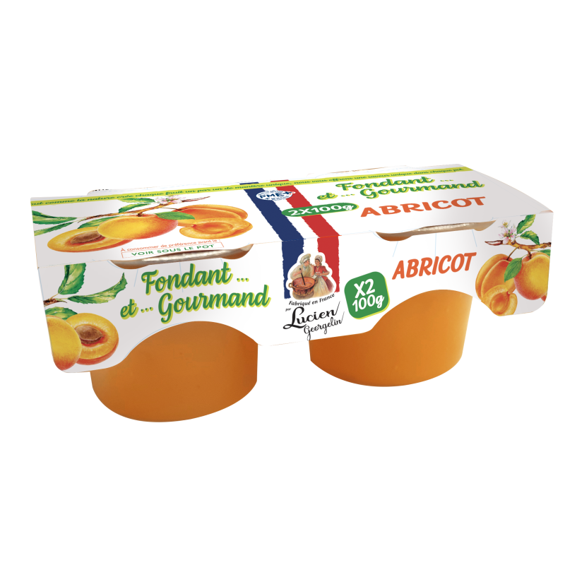 DESSERT D'ABRICOT - FONDANT ET GOURMAND - 2X100G - Lucien Georgelin
