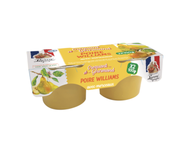 DESSERT DE POIRE WILLIAMS - CROQUANT ET GOURMAND - 2X100G - Lucien Georgelin
