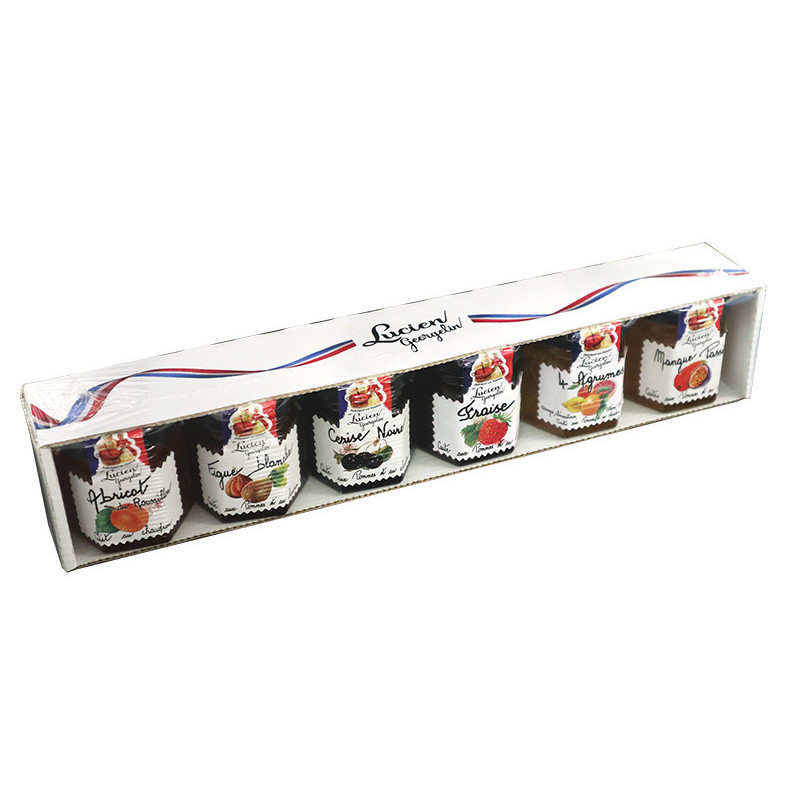 ASSORTIMENT DE 6 CONFITURES ET PRÉPARATIONS DE FRUITS - 6x47g - Lucien Georgelin