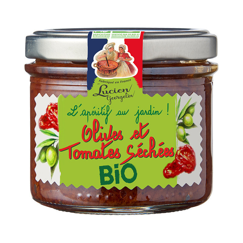 LE TARTINABLE OLIVES ET TOMATES SÉCHÉES BIO - L’APÉRITIF AU JARDIN - Lucien Georgelin