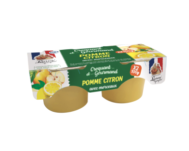 DESSERT DE POMME CITRON - CROQUANT ET GOURMAND - 2X100G - Lucien Georgelin