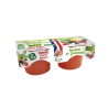 Apple and red fruit dessert - organic soft and gourmet - 2x100g - Lucien Georgelin