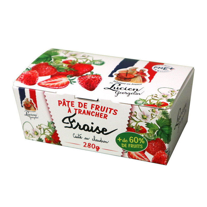 Fruit paste to slice - Strawberry - 280g - Lucien Georgelin