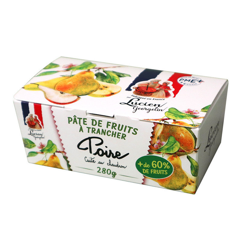 Fruit paste to slice - pear - 280g - Lucien Georgelin