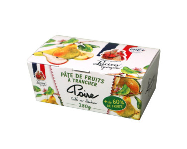 Fruit paste to slice - pear - 280g - Lucien Georgelin