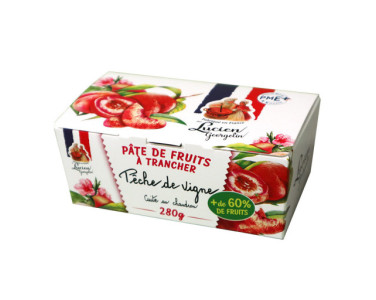 Fruit paste to slice - Grapevine peach - 280g - Lucien Georgelin