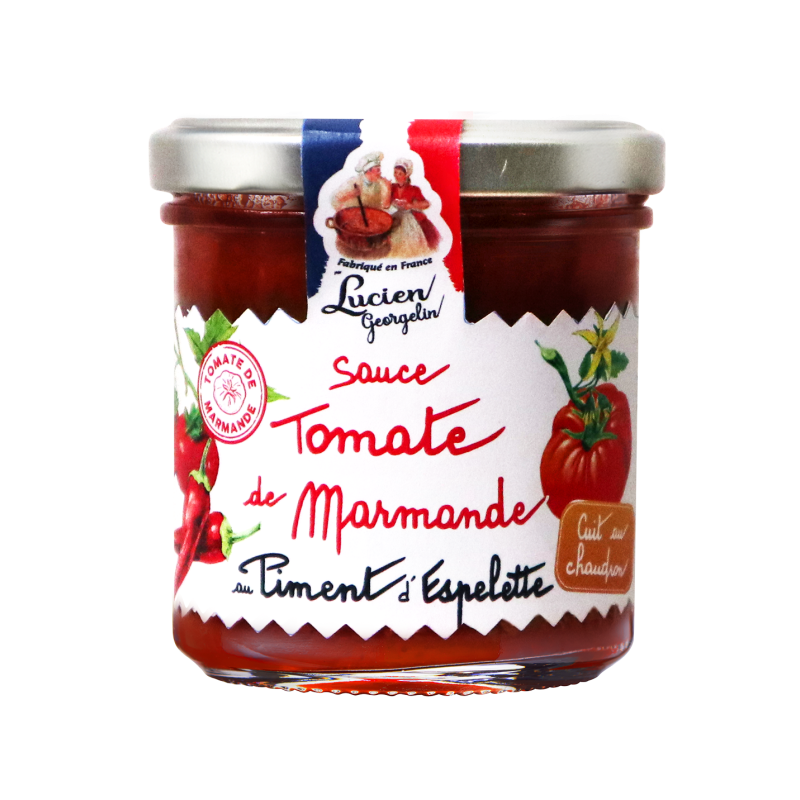 Tomato sauce from Marmande with Espelette pepper - 150g - Lucien Georgelin