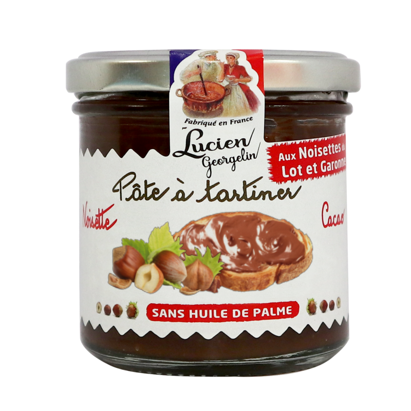 Hazelnut spread from Lot-et-Garonne and Cocoa -150g - Lucien Georgelin