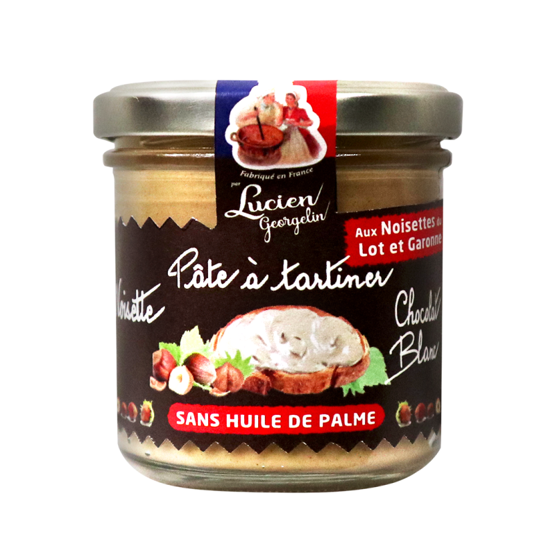Hazelnut spread from Lot-et-Garonne and white chocolate - Lucien Georgelin