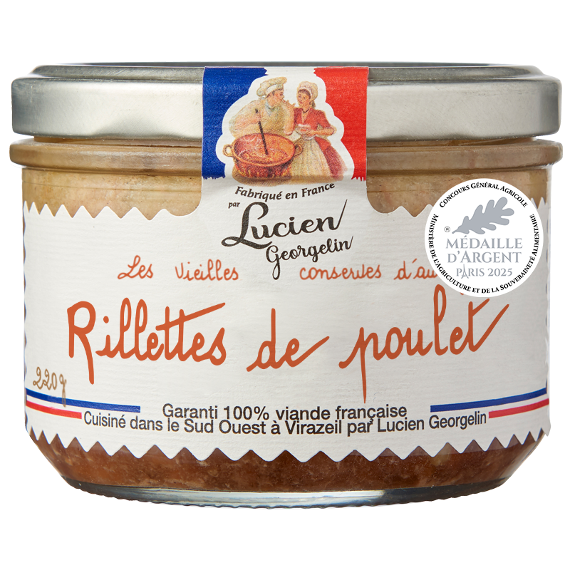 Chicken rillettes - old preserves of the past - Lucien Georgelin