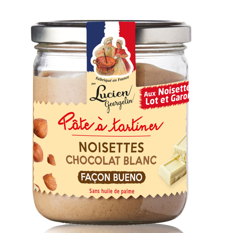 Lot-et-Garonne and white chocolate spread - 400g - Lucien Georgelin