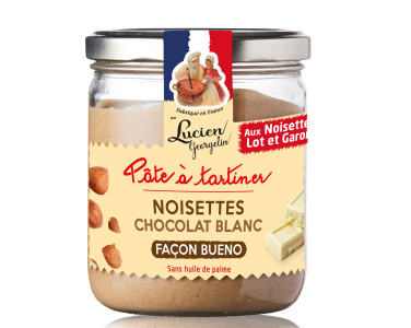 Pâte à tartiner noisette et chocolat blanc | Lucien Georgelin