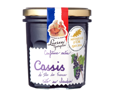 Extra blackcurrant jam from Ile de France - 350g - Lucien Georgelin