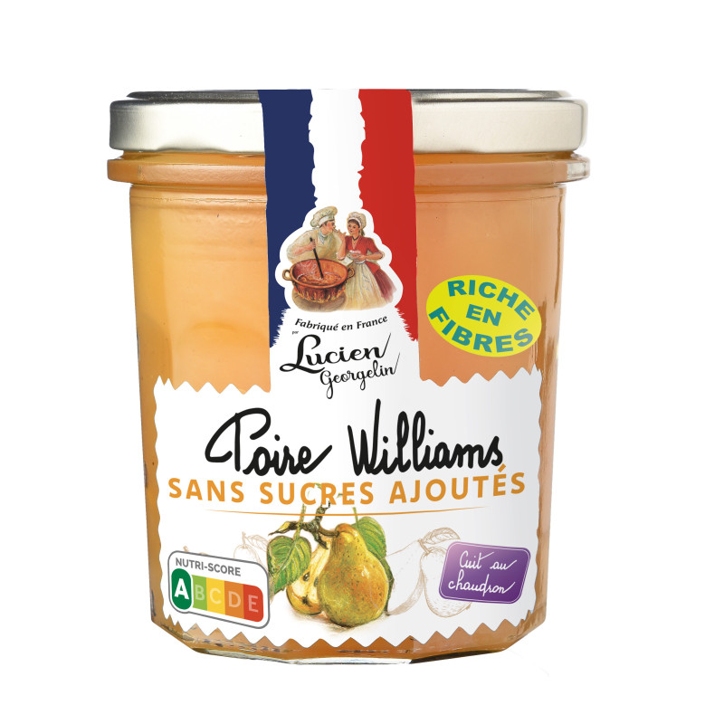 PRÉPARATION DE POIRE WILLIAMS SANS SUCRE AJOUTES - 320G - Lucien Georgelin