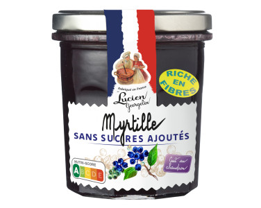 PRÉPARATION DE MYRTILLE SANS SUCRE AJOUTES - 320G - Lucien Georgelin