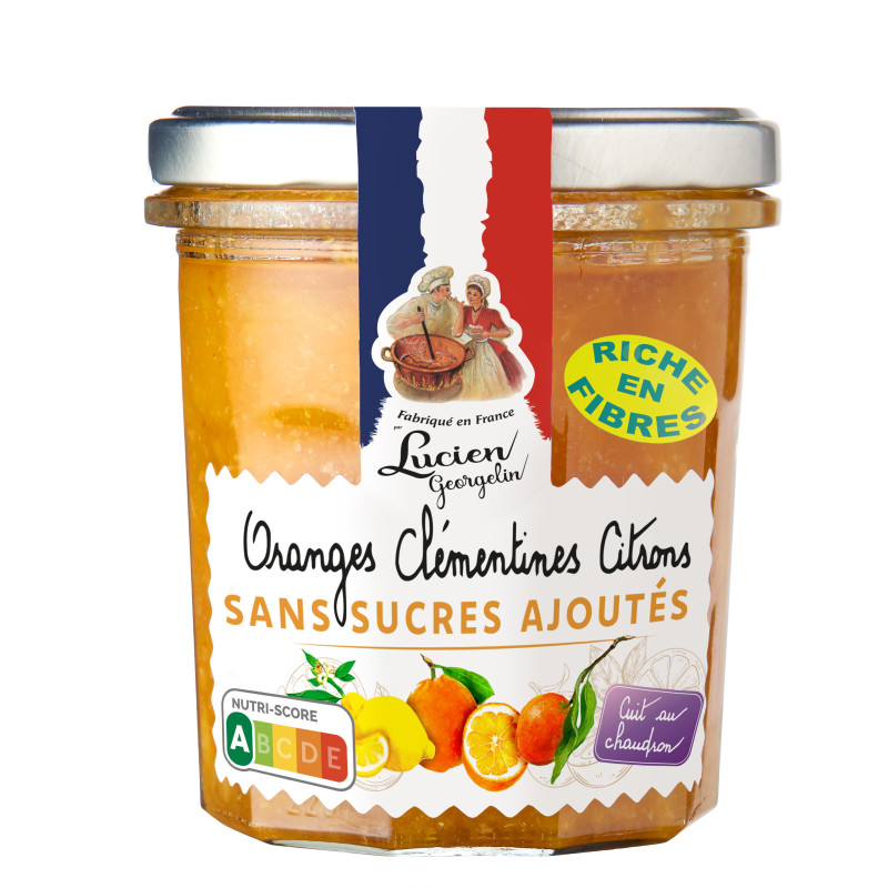 Preparation of 3 citrus without added sugar - 320g - Lucien Georgelin