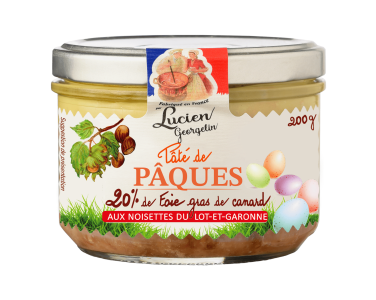 Pâté de Pâques au foie gras et noisettes - 200g