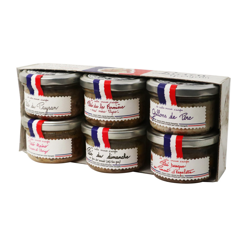 Assortiment 6 pâtés 70g